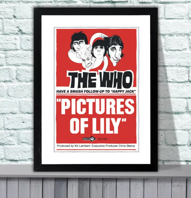 The Who 1967 Pictures Of Lily Repro Promo Poster - 4 Sizes - 3 Framed Options