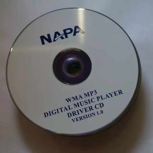 NAPA - WMA MP3 Digital Music Player Installation Driver CD - Version 1.0