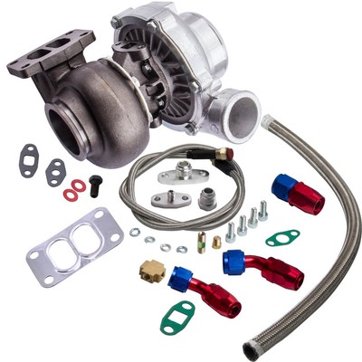 Universal Turbo For Manifold W/T3 Flange For All 1.8l-3.0l Engines Oil Feed Line
