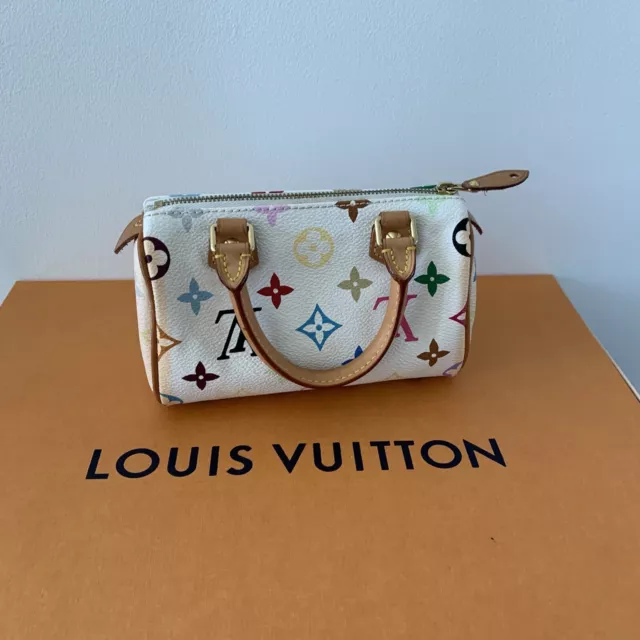 Louis Vuitton, Bags, Louis Vuitton Greta Multicolor White Murakami  Authentic Hobo Bag Lv Shoulder Euc