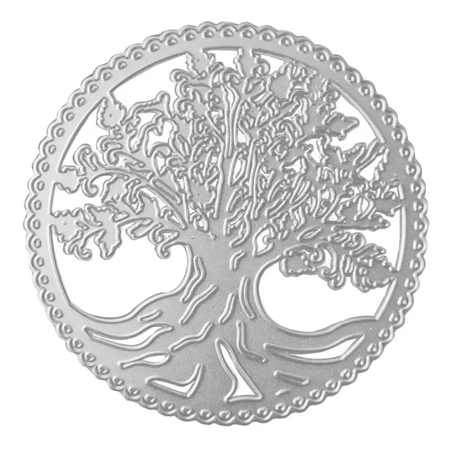 Round Lace Tree Die-cutting Embossing Stencil for Scrapbooking DIY Craft Album
