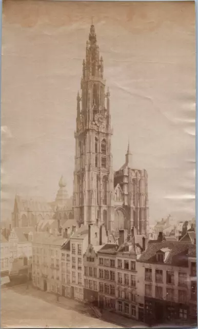 Belgique, Anvers, Cathédrale, Vintage print, circa 1880 Tirage vintage légendé