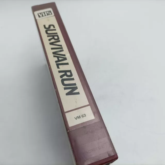 Survival Run (1979) Pre-Cert VHS Video [G] Cut Down Cover | Hokushin 2