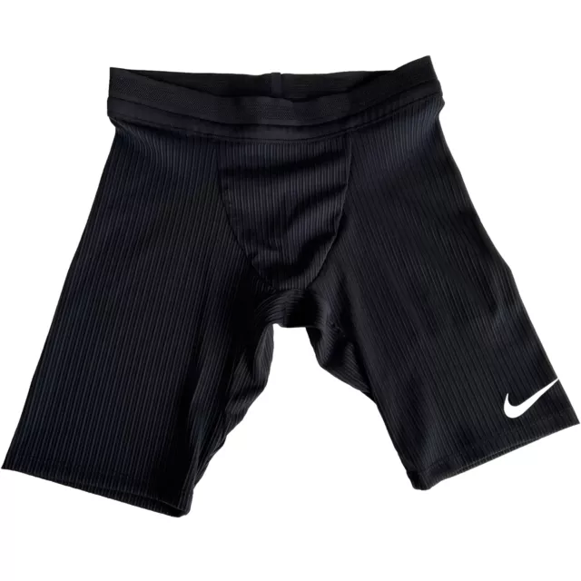 Mens Jock Nike Pro Elite Black Running Spandex Half Tights Compression  Shorts XS