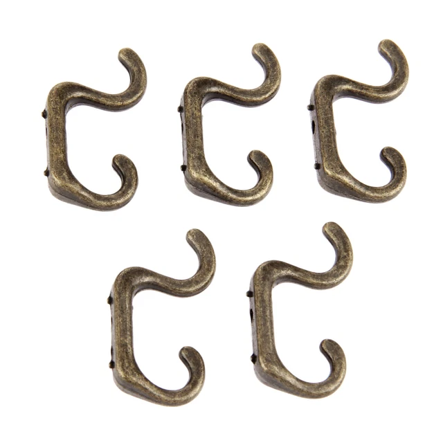Retro Antique Bronze Wall Mounted Coat Rack Hat Hanging Hanger Robe Holder Rail