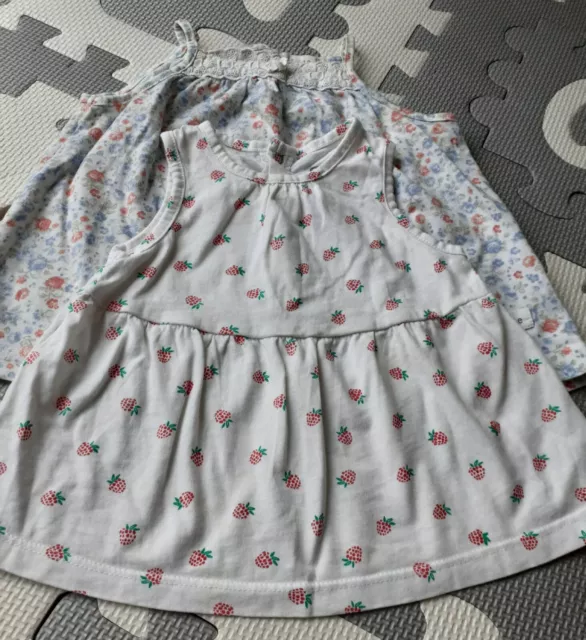 Baby Girl Summer Clothes Bundle 6-9 Months Dress Outfit Romper