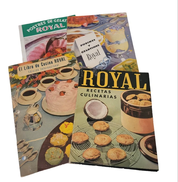 VTG 40'S 50'S Royal Baking Powder & Gelatin Promo Ad Cookbooks SPANISH