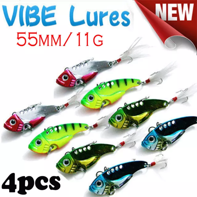 4X Fishing Switchblade Blade VIBE VIB Metal Lures 55mm 11g Bream Bass Flathead