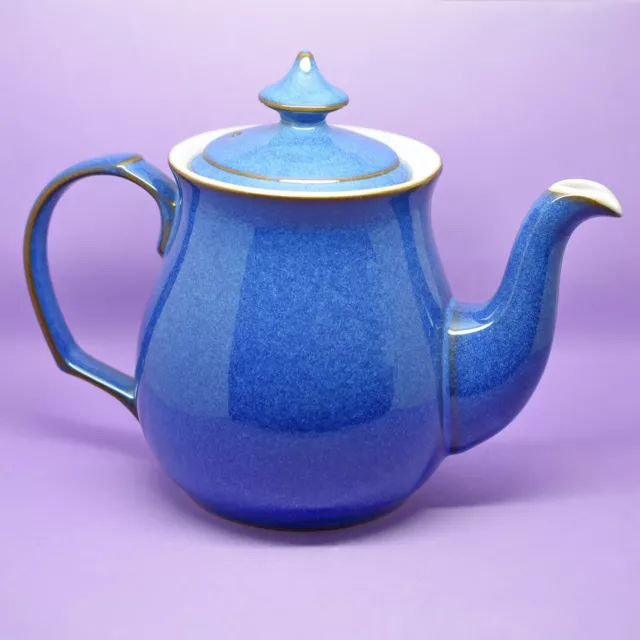 Denby Imperial Blue Teapot Tea Pot Vintage England