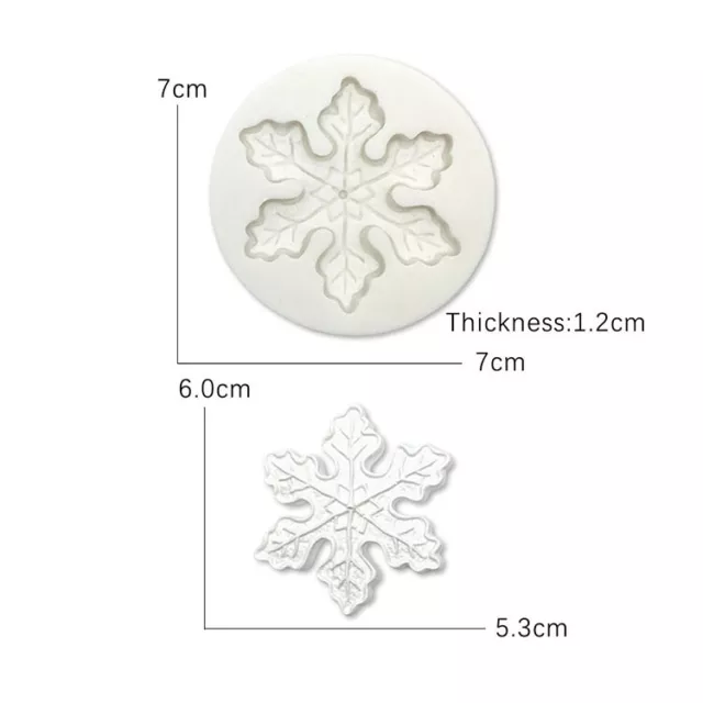 Fiocco di neve di Natale silicone stampo per torta fai da te fiocco di neve stampo fondente