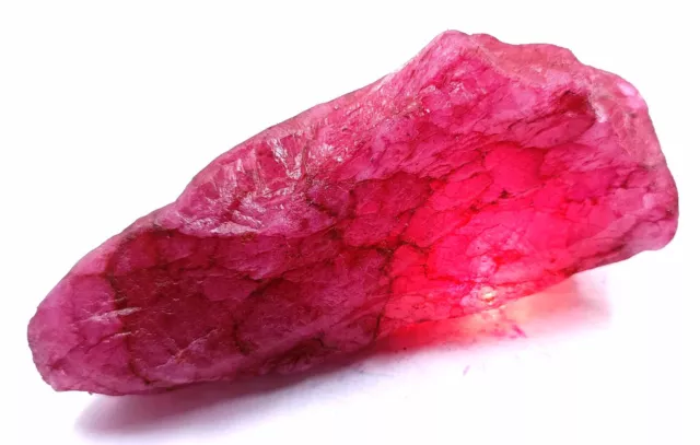 590 Ct EGL Certified Translucent Natural Red Ruby Uncut Rough Loose Gemstone