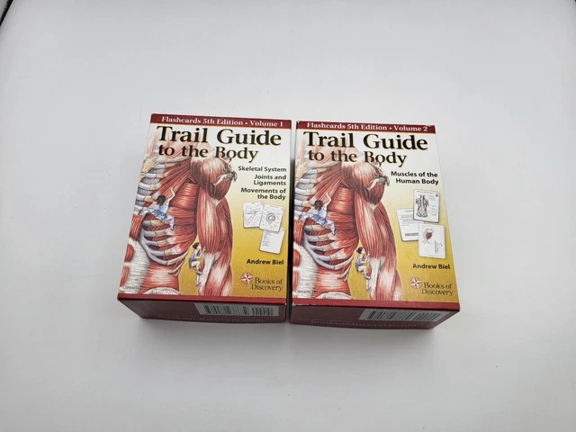 ANDREW BIEL TRAIL Guide to the Body Flashcards Volume 1 & 2 5e édition