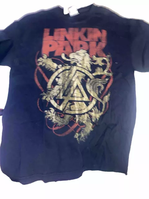 Linkin Park T-Shirt Music Graphic Vintage Y2K Short Sleeve Tee, Black, Mens L