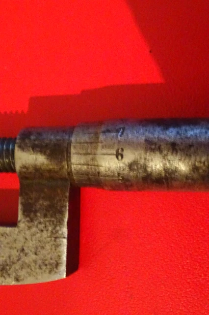Petit Micromètre Palmer Ancien – Outil D'horlogerie, Mécanique Précise, état Utilisé