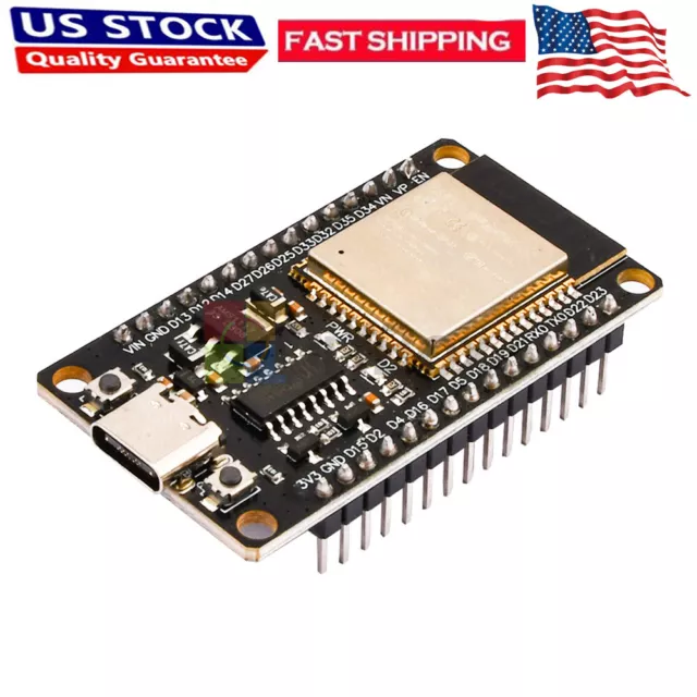 ESP32 WROOM-32 USB-Type C CH340C Development Board Dual Core WiFi Bluetooth US