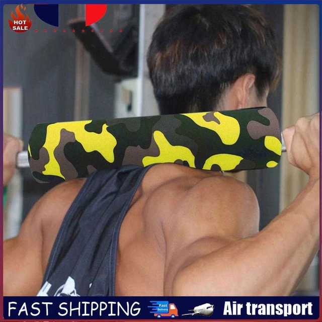 Fitness Weightlifting Barbell Pad Squat Shoulder Pads (Camouflage Yellow) ~