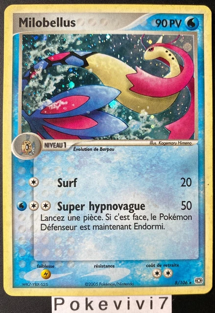 Carte Pokemon MILOBELLUS 8/106 Holo Bloc EX Emeraude FR