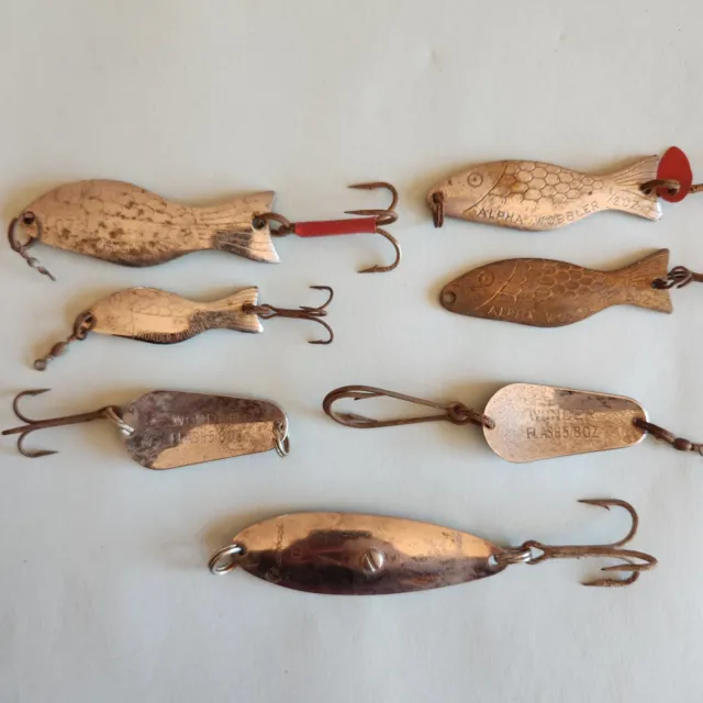 7X VINTAGE FISHING Spoons Alpha, Wonder and Tackle Master, aussie  collectable $20.00 - PicClick AU