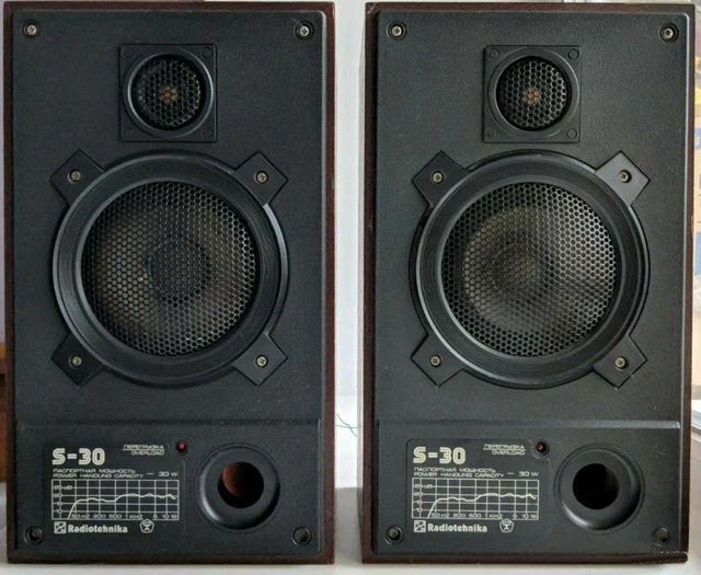 VINTAGE GENUINE SOVIET HiFi high quality USSR speakers Radiotehnika S ...