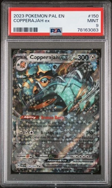 2023 Pokemon Paldea Evolved Copperajah ex PSA 9 MINT #150 Double Rare