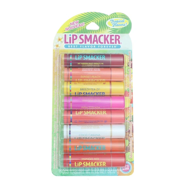 Lip Smacker Lip Balm, Tropical Fever, 0.14 oz, 8 Ct