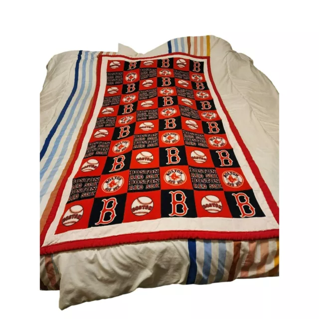 Boston Red Sox Twin Size Blanket MLB Baseball