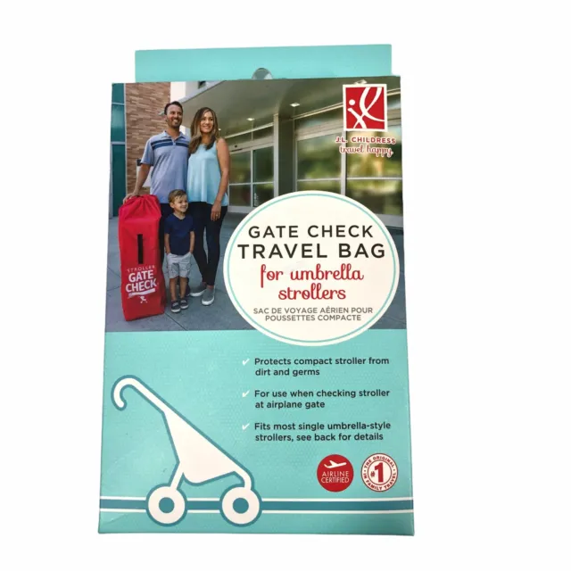 J.L. Childress Air Travel Bag For Umbrella Strollers Stroller Gate Check Bag New