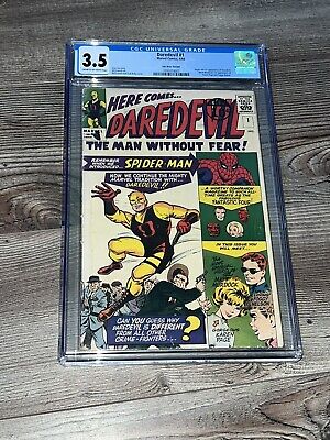 Daredevil 1 CGC 3.5 VG- Marvel 1964 PENCE UK Variant Origin & 1st App Daredevil