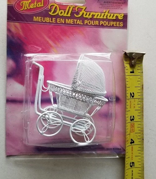 Doll Furniture Metal Pram/ Buggy, Carriage