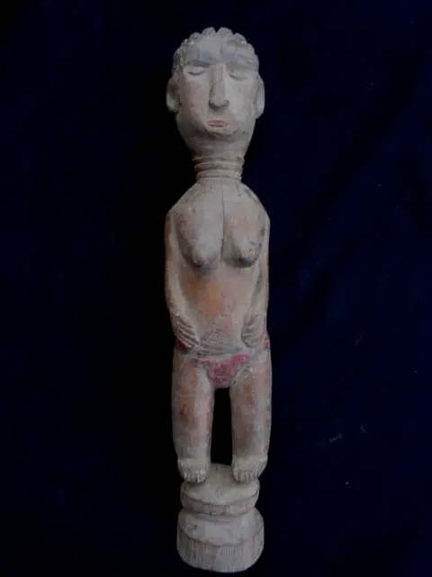 african tribal art a splendid  Standing figure Fante 28 cm vintage