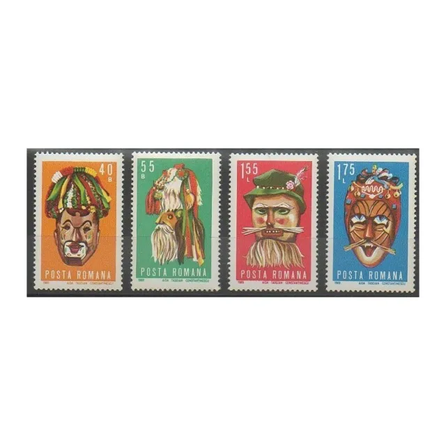Roumanie - 1969 - No 2509/2512 - Masques ou carnaval