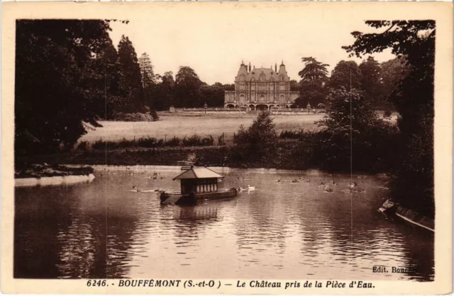 CPA Bouffemont Le Chateau taken from the Piece d'Eau FRANCE (1309875)