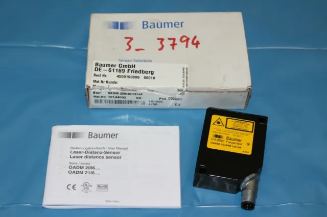Baumer OADM 20I6481/S14F Distanz-Sensor Entferungssensor Laser Distance Sensor