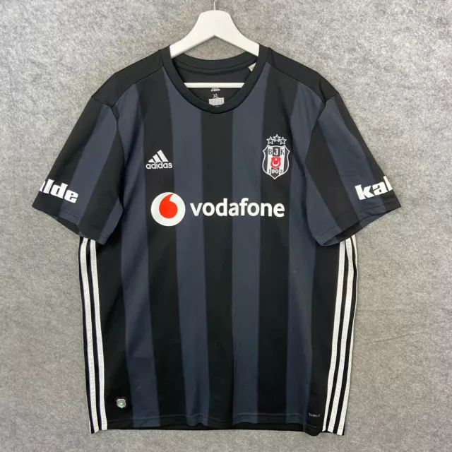 Besiktas Shirt Mens Extra Large Adidas Black Away Jersey Nkoudou 19 2018/2019