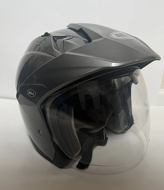 Bell Mag-9 Open Face Helmet Solid Gloss Titanium XXLarge