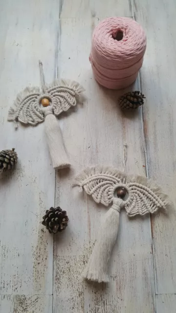 Macrame Angel wall hanging | Christmas time tree decoration | Handmade cotton pe