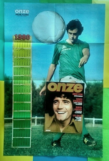 football , ONZE n° 47 / couverture PLATINI + poster R.C. LENS