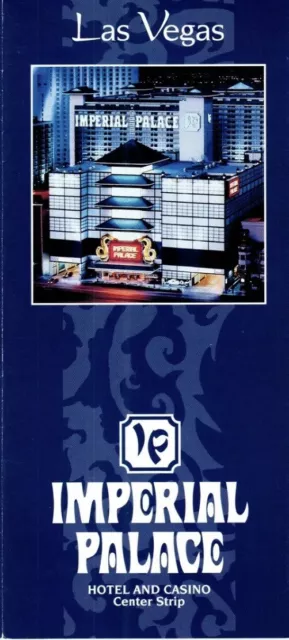 Vintage Imperial Palace Casino Hotel Las Vegas Nevada Brochure 1990s