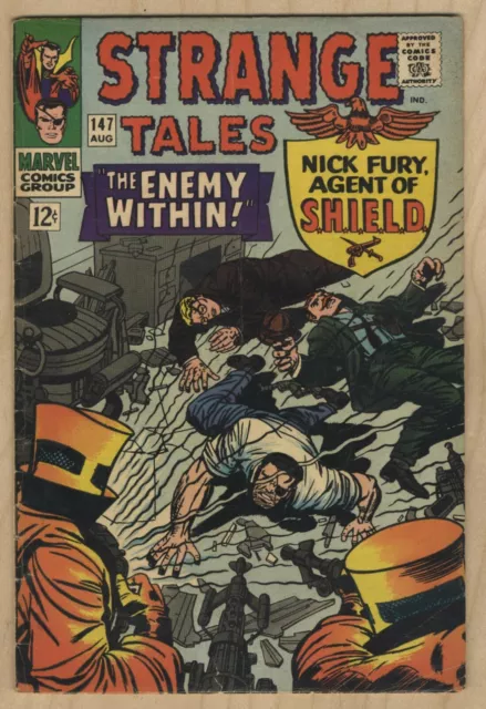 Strange Tales #147 (Aug 1966, Marvel) Silver Age  GD/VG Nick Fury Dr. Strange