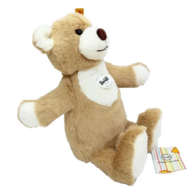 Steiff Mr. Secret Teddy Bear Beige Stuffed Animal Plush Toy 30cm Secret Pocket