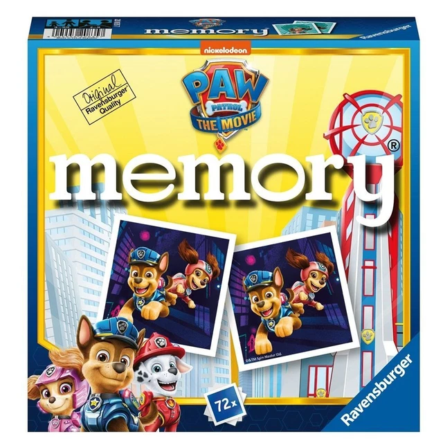 Junior Memory® | Paw Patrol | 72 Bildkarten | Ravensburger | Kinder Legespiel