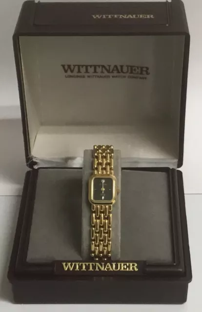 VTG WITTNAUER Diamond Womens Bracelet Watch Wristwatch NEW Original Box & Papers