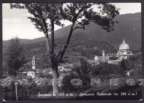 CUNEO GARESSIO 28 VALSORDA - SANTUARIO Cartolina FOTOGRAFICA viaggiata 1957