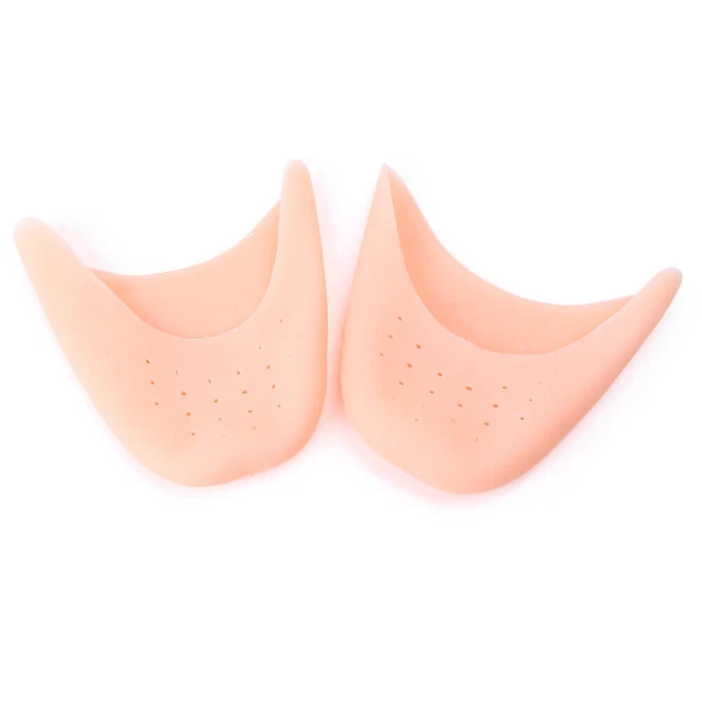 Finger Protector Silicone Gel Pointe Toe Cap Cover Pad Protector Feet Care Beige