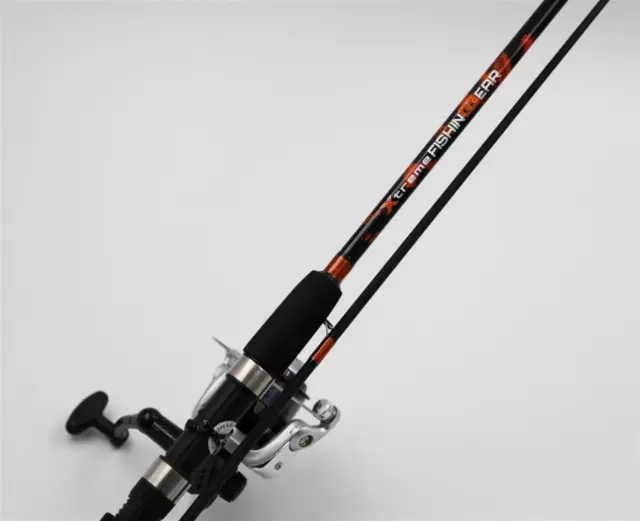 Spinncombo Canna Girevole 1,80m/3-25g + Ruolo + Spago Estremo Set Completo Pesca