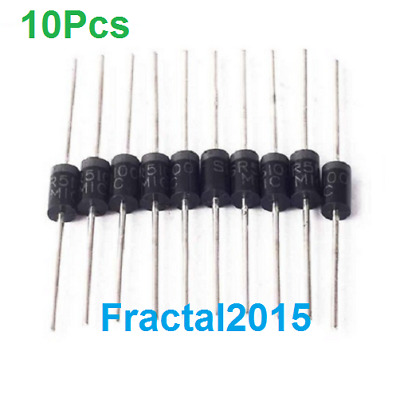 DO201 COMPATIBLE SR5100 SB5B0 MBR5100 LOT 10X diode SCHOTTKY SB5100 5A 100V 