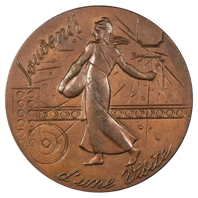 France - médaille souvenir Visite à la Monnaie de Pessac Semeuse - Bronze - MDP