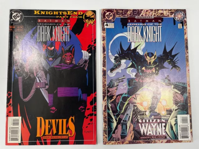 BATMAN  LEGENDS OF THE DARK KNIGHT #62  DEVILS + Annual #4 ELSEWORLDS  1994