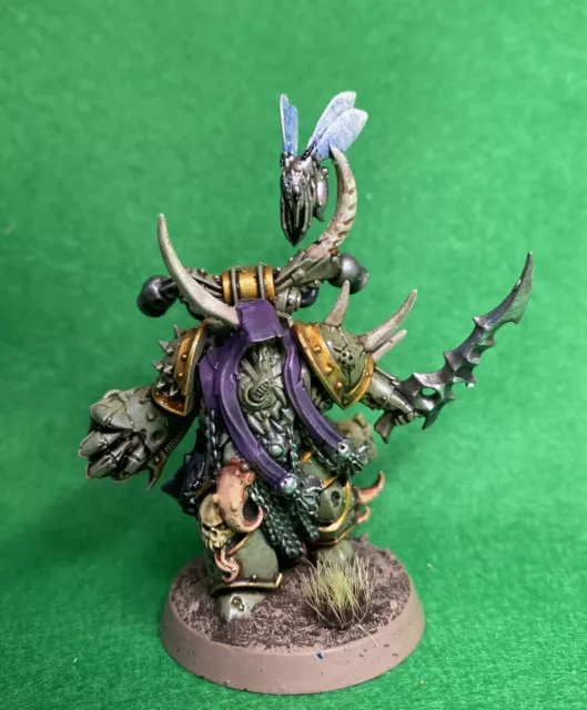 Warhammer 40k Chaos Space Marine Nurgle Death Guard Champion Painted Marines GW