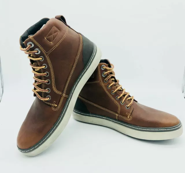 MENS Amphibiox Shoovy ABX Chestnut / Brown Leather Boots £41.99 - PicClick UK
